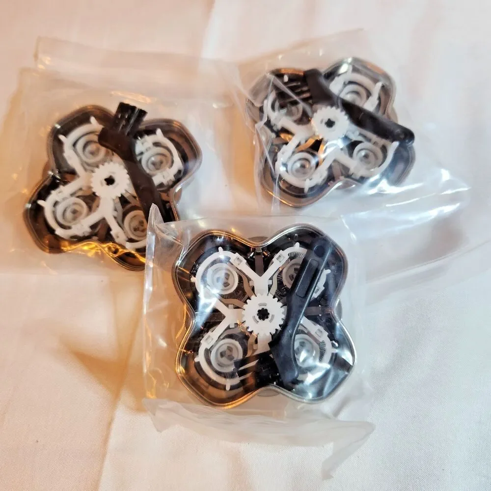 3 Pack PRO 4 Head Replacement Blades Compatible Pitbull Butterfly Kiss Palm New
